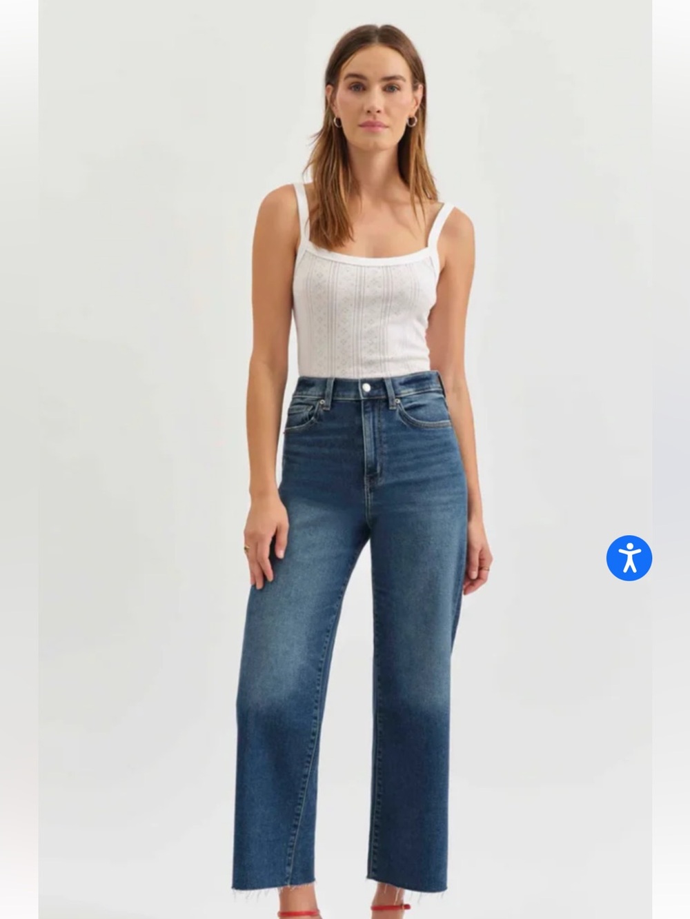 DAZE REPREVE Blue Straight-Leg Jeans - Picture 1 of 12